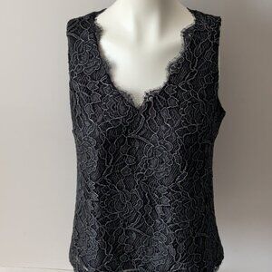 Lace Top with Silver Accents